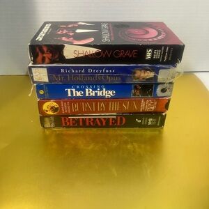 Lots of 5 Vintage VHS Movie Collection